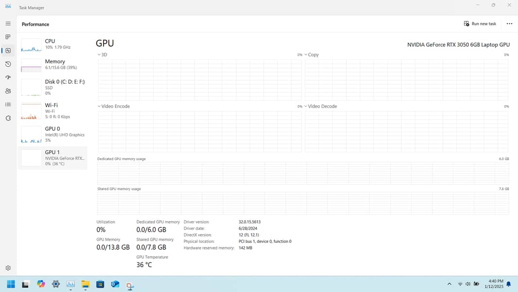 HP VICTUS 15 FA1093dx - Raptor Lake - 13th Gen Core i5 13420H 13