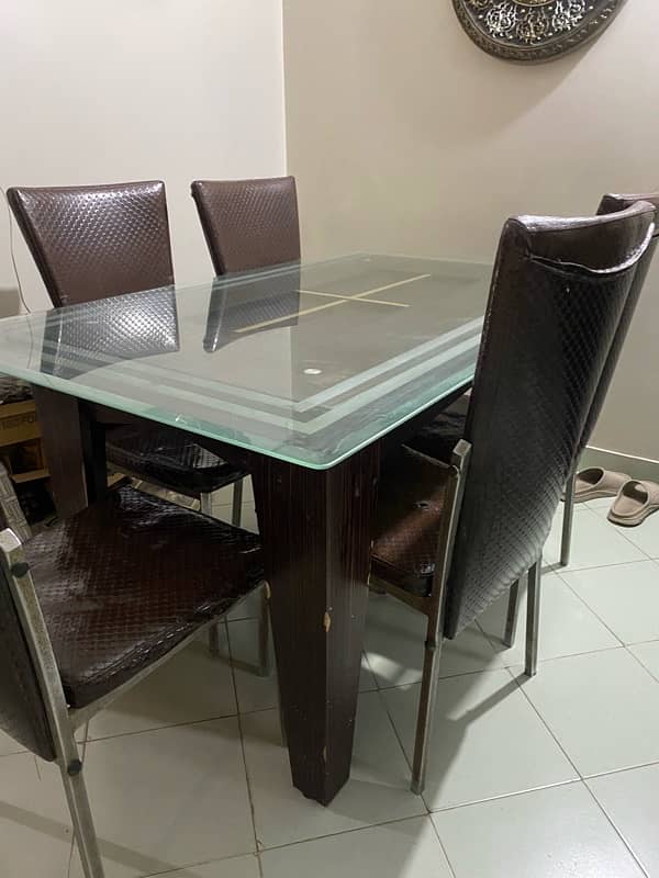 Dining table with 5 chairs 2