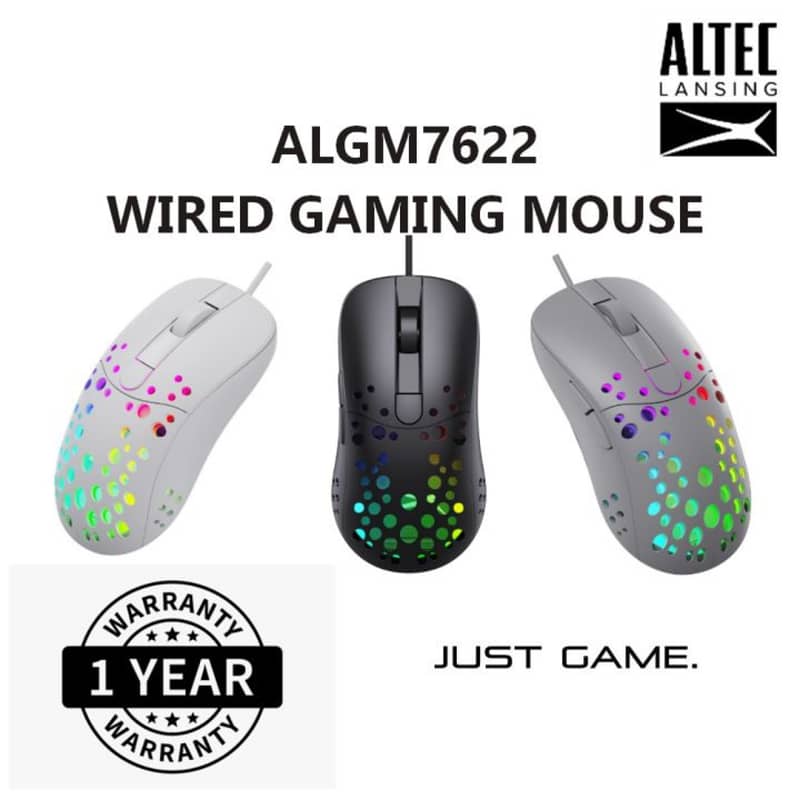 Altec Lansing ALGM7622 Wired E-sport RGB Gaming Mouse | 6 Button 7