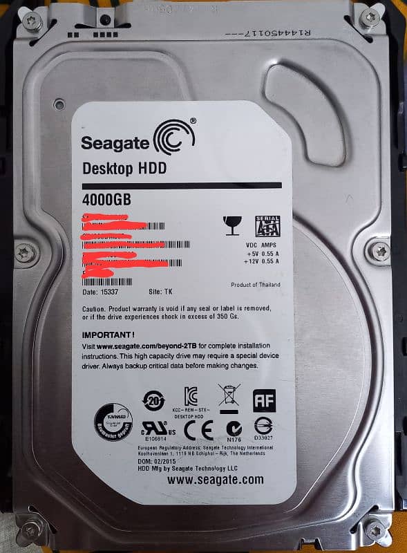 Intel SSD | Seagate Desktop HDD | 4000 GB | Terabyte | 600 GB SSD 1