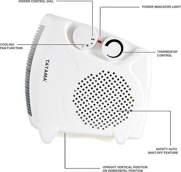 Electric Heater (Fan Blower) 1000 Watt Power 7