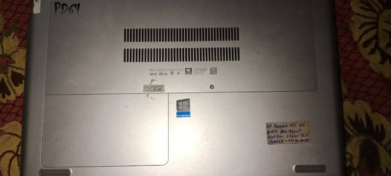 Hp probook new condition bil kul ok 8 gb rem hard ssd 256 2