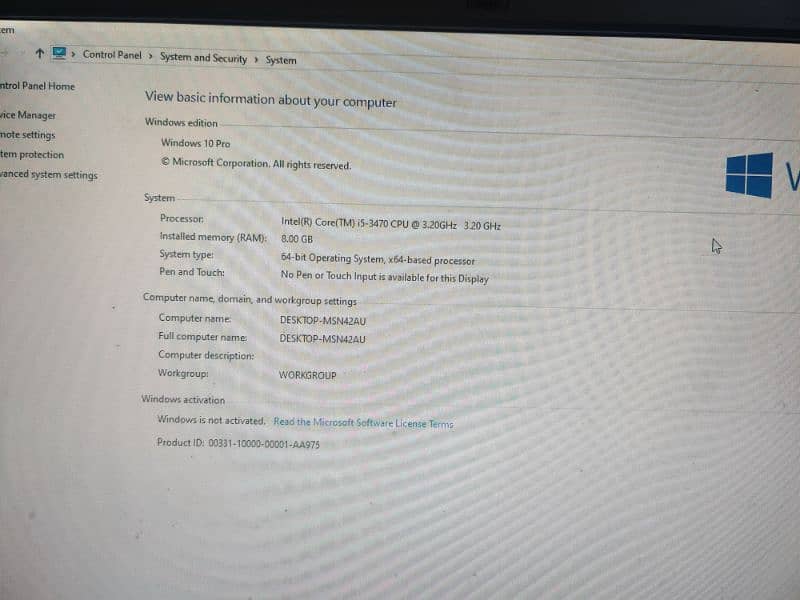 urgent sale core i5/3rd generation only p. c 0