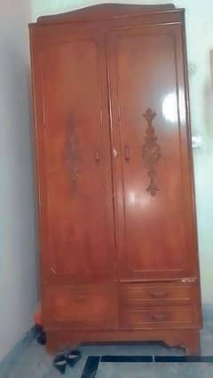 wooden wardrobe