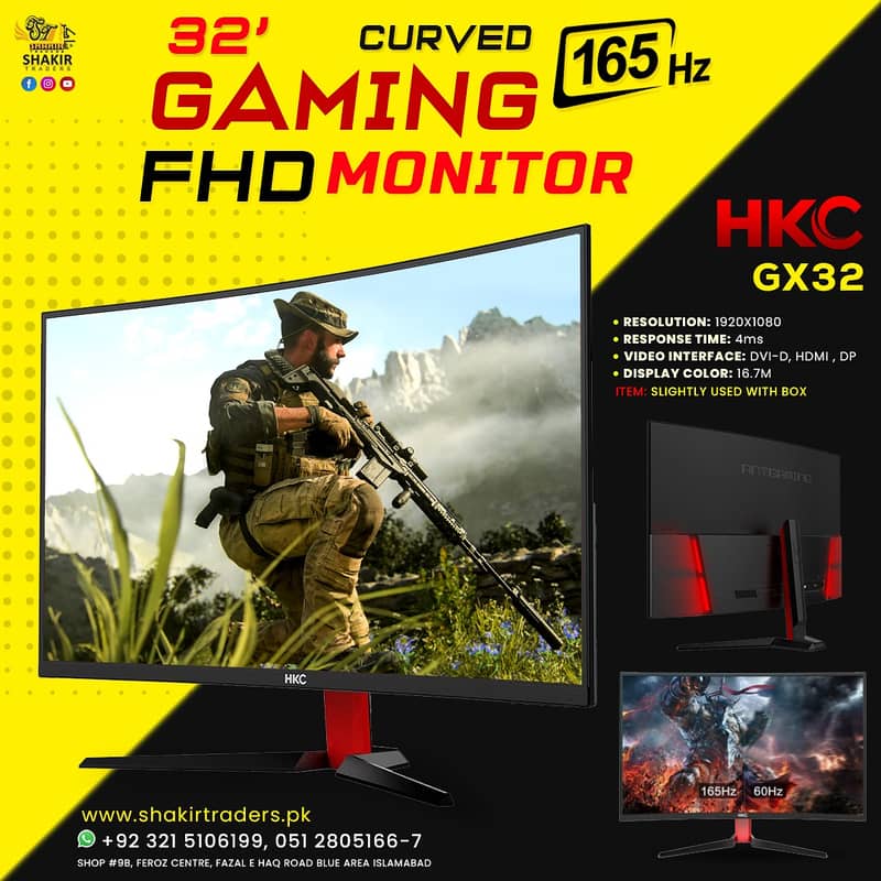 Hck 165 hz Gaming led 0