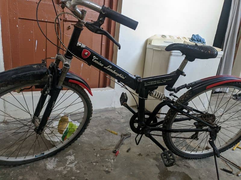 folding imported cycle double jump 6gears 3