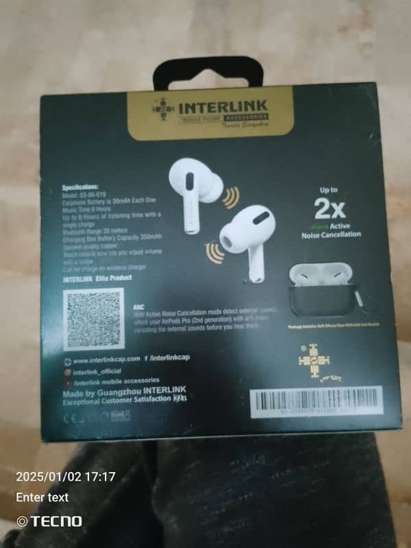 enterlink 2ñd genraction air pods 2