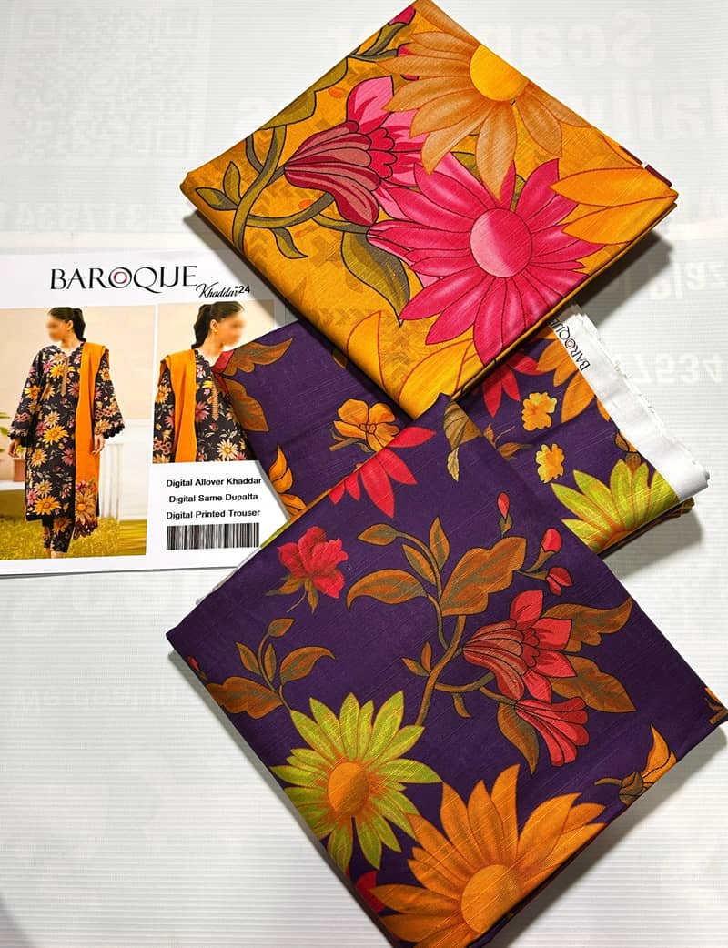  CLEARANCE SALE Baroque Khaddar 3 PC 3