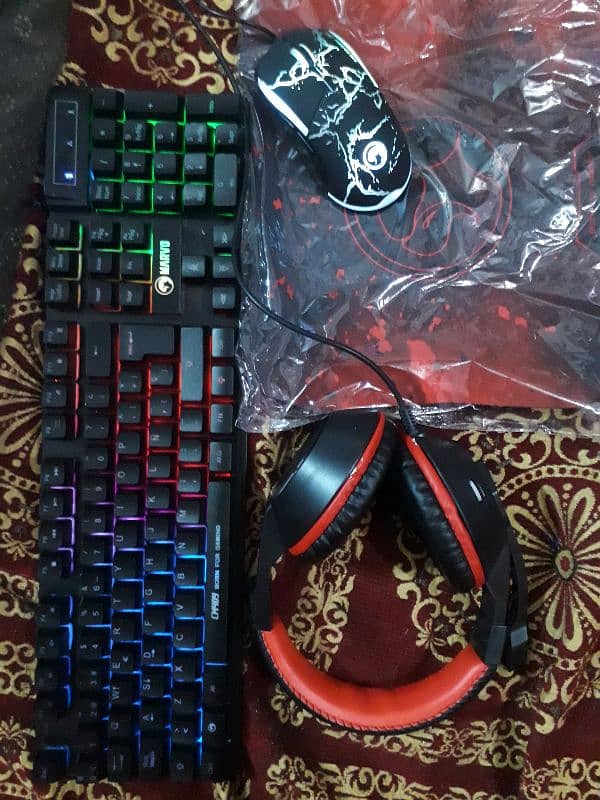 Marvo full gaming kit ( keyboard, mouse, headphones, mouse pad) 5