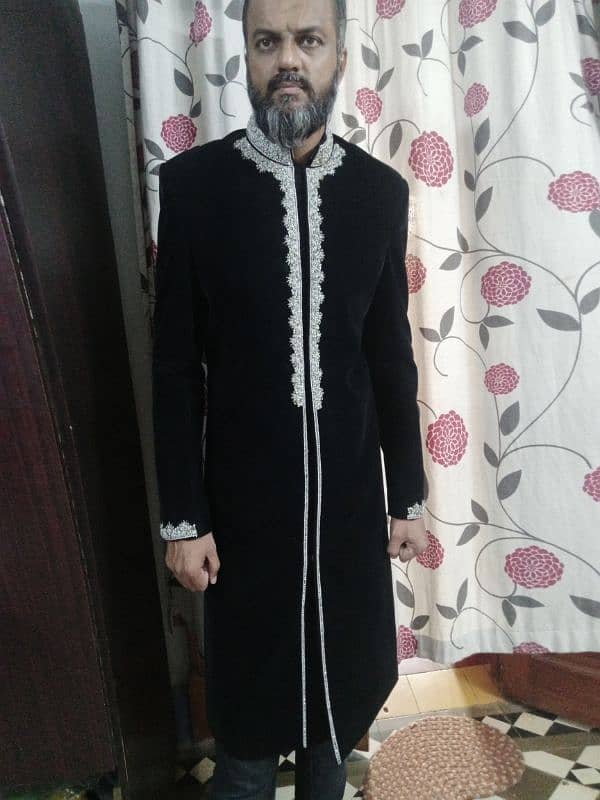 velvet sherwani 2