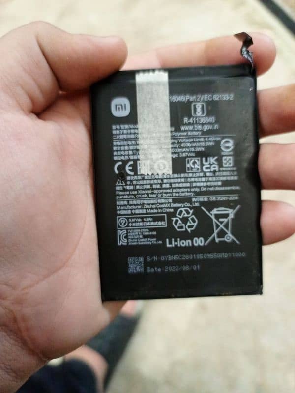 redmi note 11 t 5g original battery for sale 0