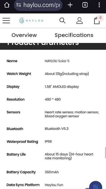 HAYLOU Solar 5 Smart Watch 7