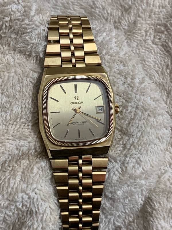 Omega constellation automatic man’s wrist watch 1