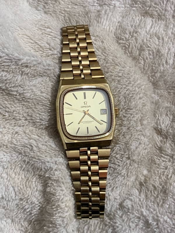 Omega constellation automatic man’s wrist watch 4