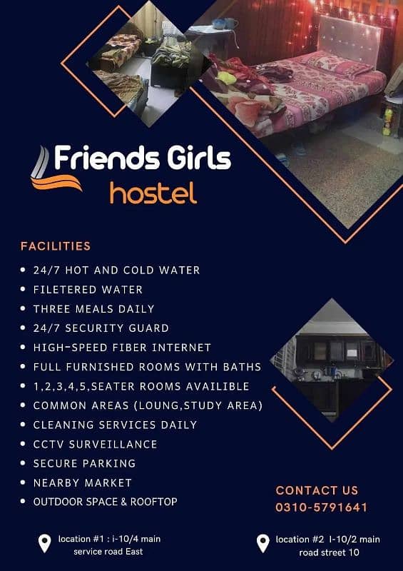 Girls Hostel in i 10 Islamabad Pakistan 0