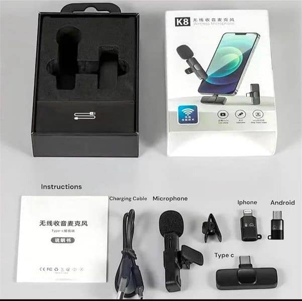 wireless 3 in 1 noise reduction microphone 1