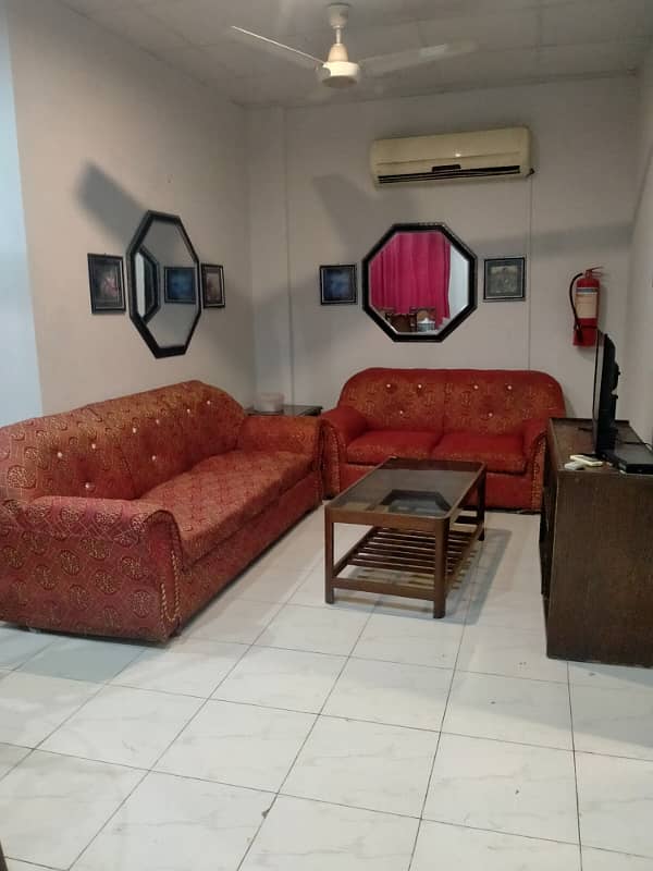 DHA phase 8 Fully Furnished independent apartment with lift daily weekly and monthly basis 0