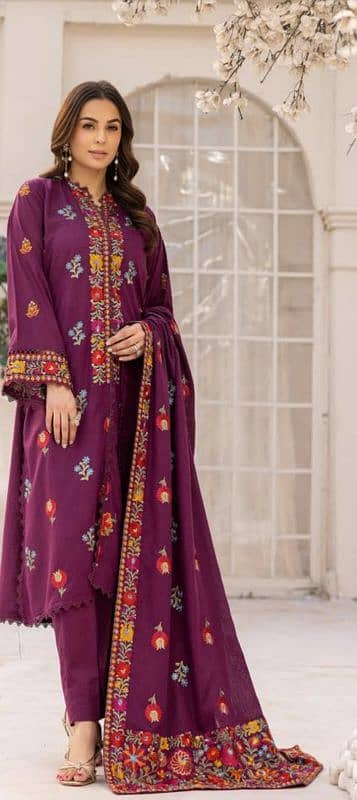 unstitched three piece cotton suits 03153527084 3