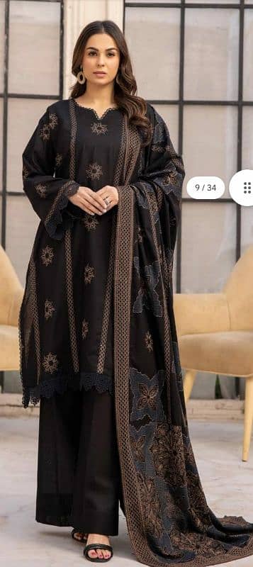 unstitched three piece cotton suits 03153527084 4