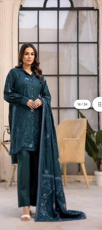 unstitched three piece cotton suits 03153527084 12