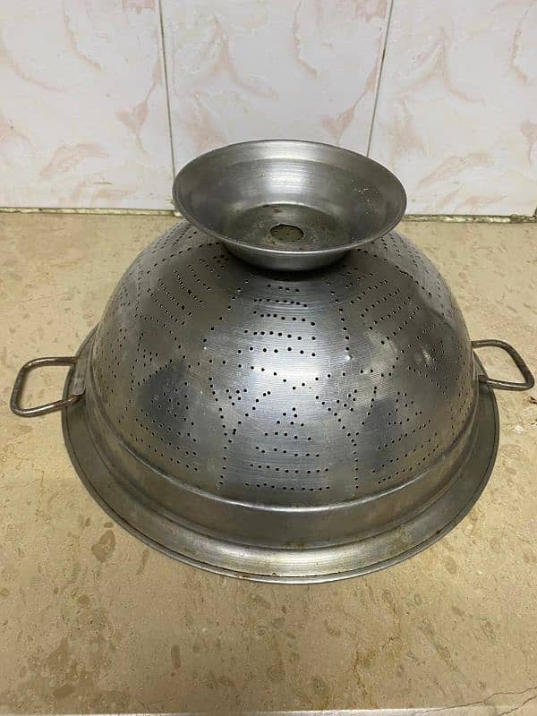 pure original stainless steel heavy big channa or big thaal 2