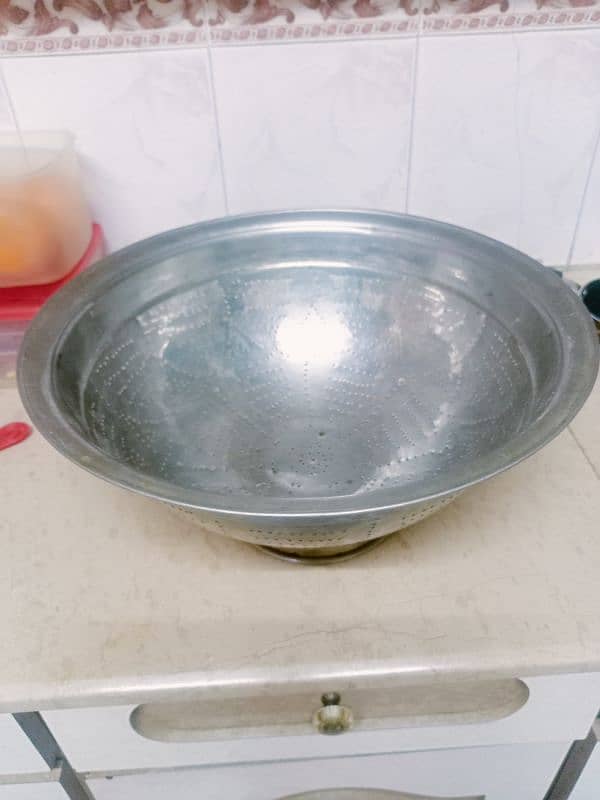 pure original stainless steel heavy big channa or big thaal 4