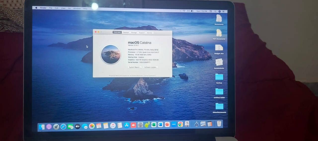 Macbook Pro Early 2013 - 15" (16GB/512GB) (Core i7-1GB Graphic) 1