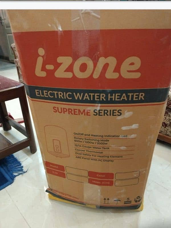 i zone Electric water heater Supreme series 40 liters 3