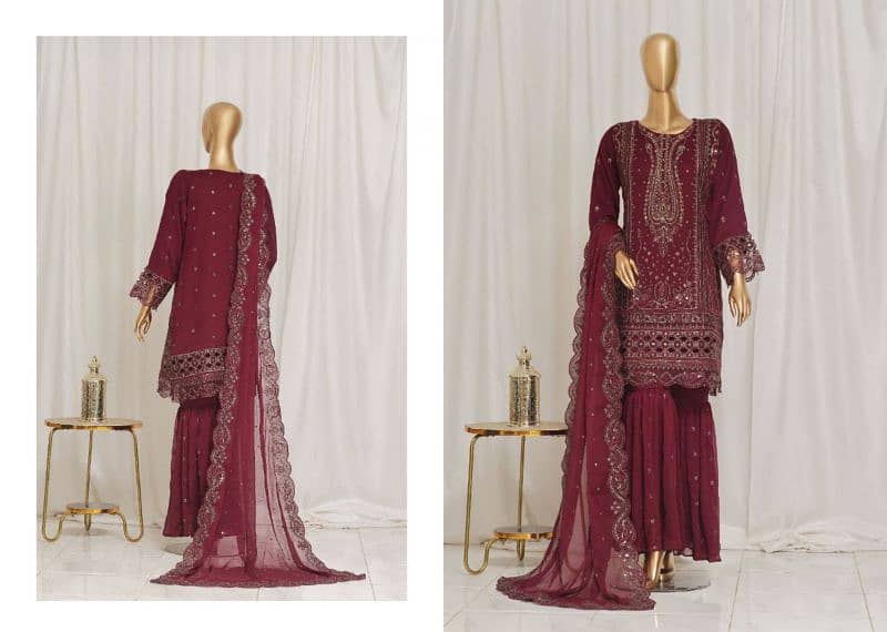 *Sada Bahar Afsanay Luxury Chiffon 3pc Stitched Collection 2024* 3