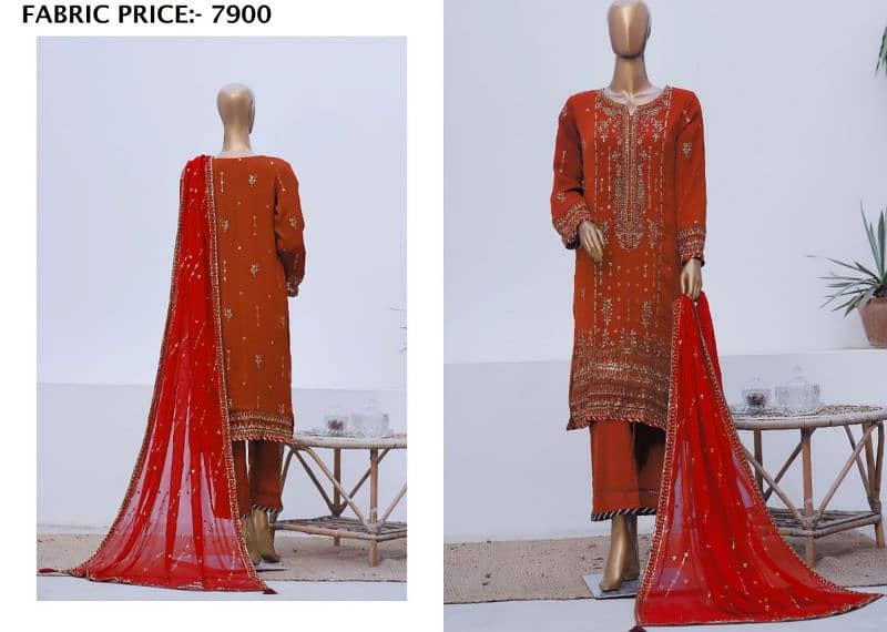 *Sada Bahar Afsanay Luxury Chiffon 3pc Stitched Collection 2024* 8