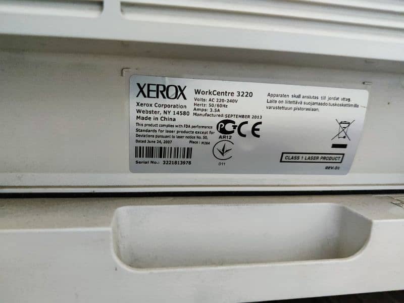 Xerox workcentre 3220 printer n photocopy 3