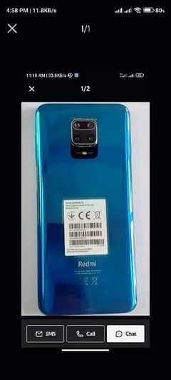 Redmi note 9s 6/128 box charger