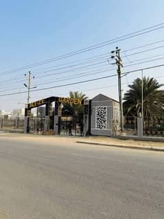 120 sqyd plot available in alizee garden boundary wall project