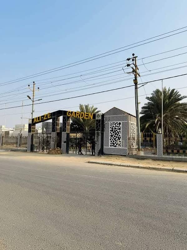 120 sqyd plot available in alizee garden boundary wall project 0