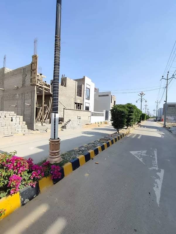 120 sqyd plot available in alizee garden boundary wall project 1