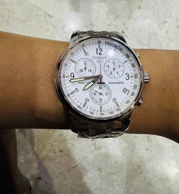 Original Tissot Watch PRC 200 Stainless Steel 1