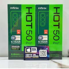 Infinix hot 50 pro plus box pack 8+8/256