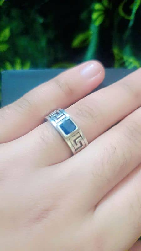 Origional Blue sapphire stone ring for men 3