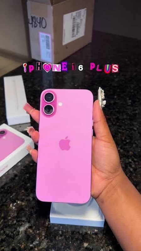 Apple Iphone 16Plus JV Pink Color 128GB Complete Box 0