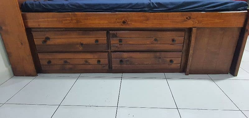 wooden bed with drawers 9