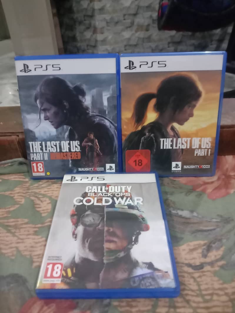 The Last of Us Part 1 And 2, Call of Duty Black Ops Cold War Ps5 0