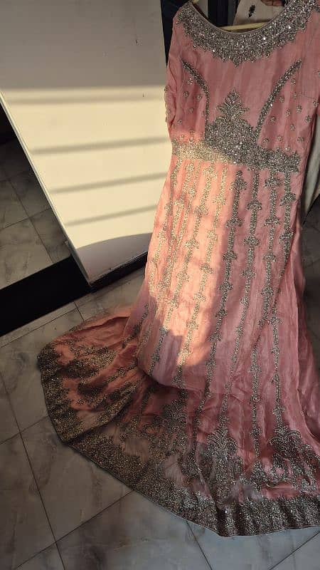 Bridal wear Maxi with heavy fancy work . Only 2 times used 3