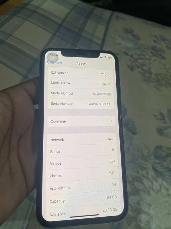 iPhone X 64gb pta Approved 3