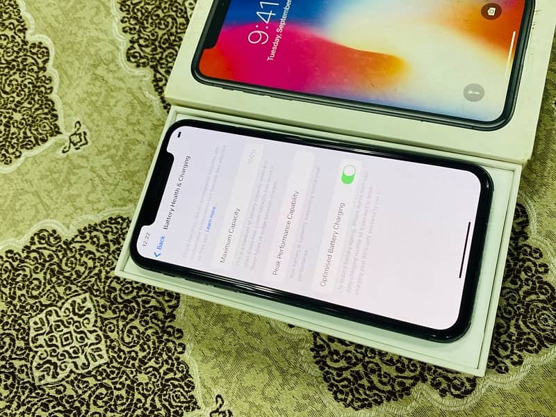 iphone x 256 gb pta approved FU with box all ok 7