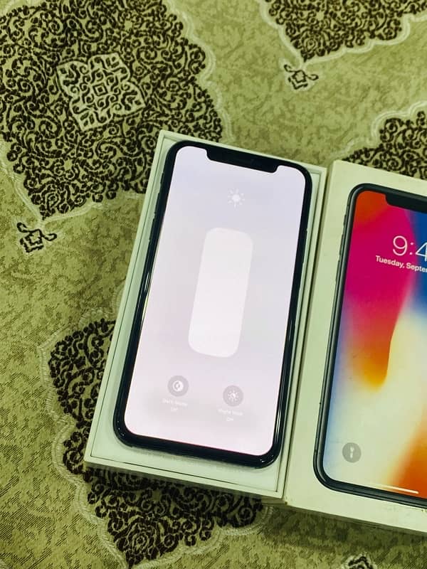 iphone x 256 gb pta approved FU with box all ok 8