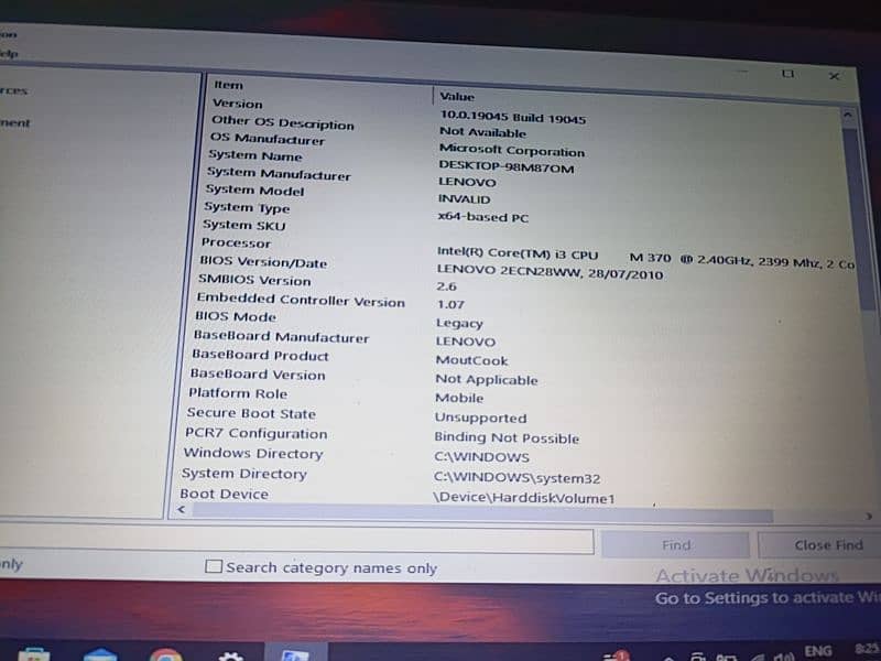 lenovo 4gb ram 450gb memory 1