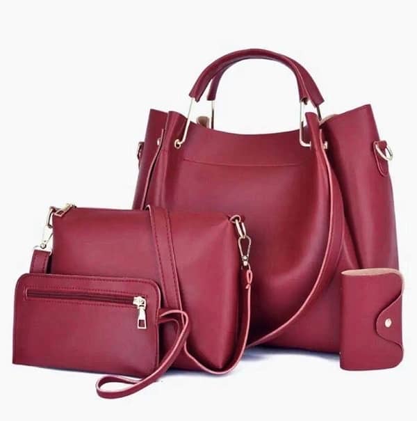 style woman’s PU leather Handbags sets -5 Pcs 12