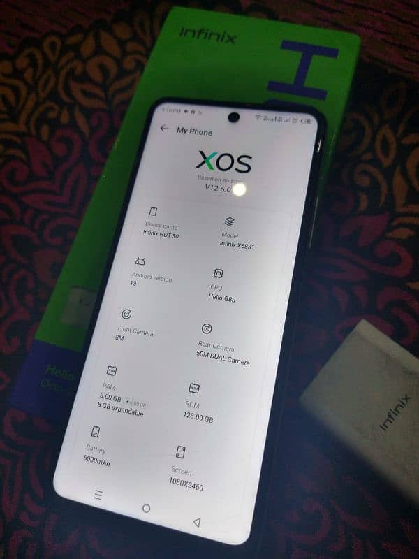 Infinix hot 30 8+8 128 03128420750 3