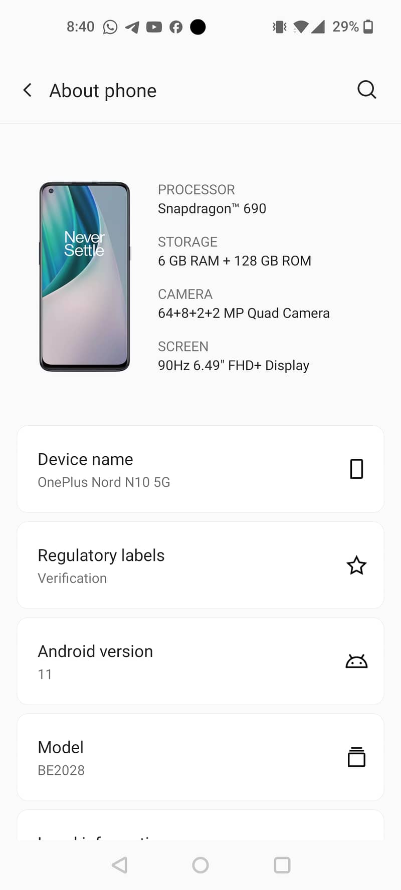 One Plus Nord N10 5G for sale in Karachi 7