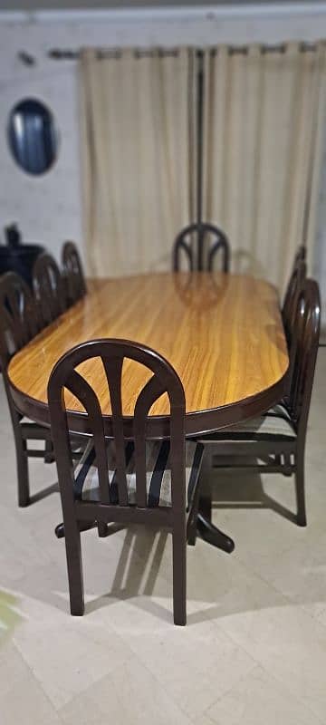 8 seater dining table with chairs 4